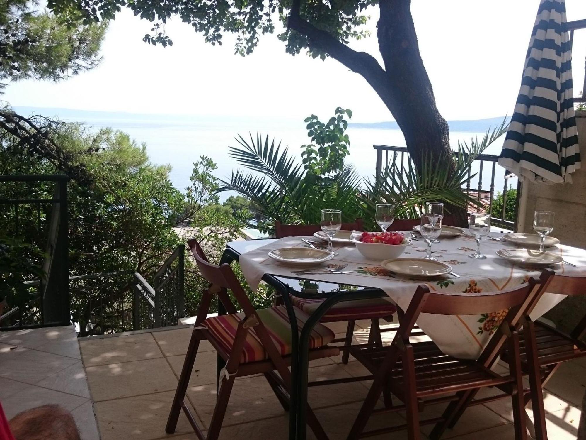 Cozy Apartment With A Balcony And A Sea View Brela Luaran gambar